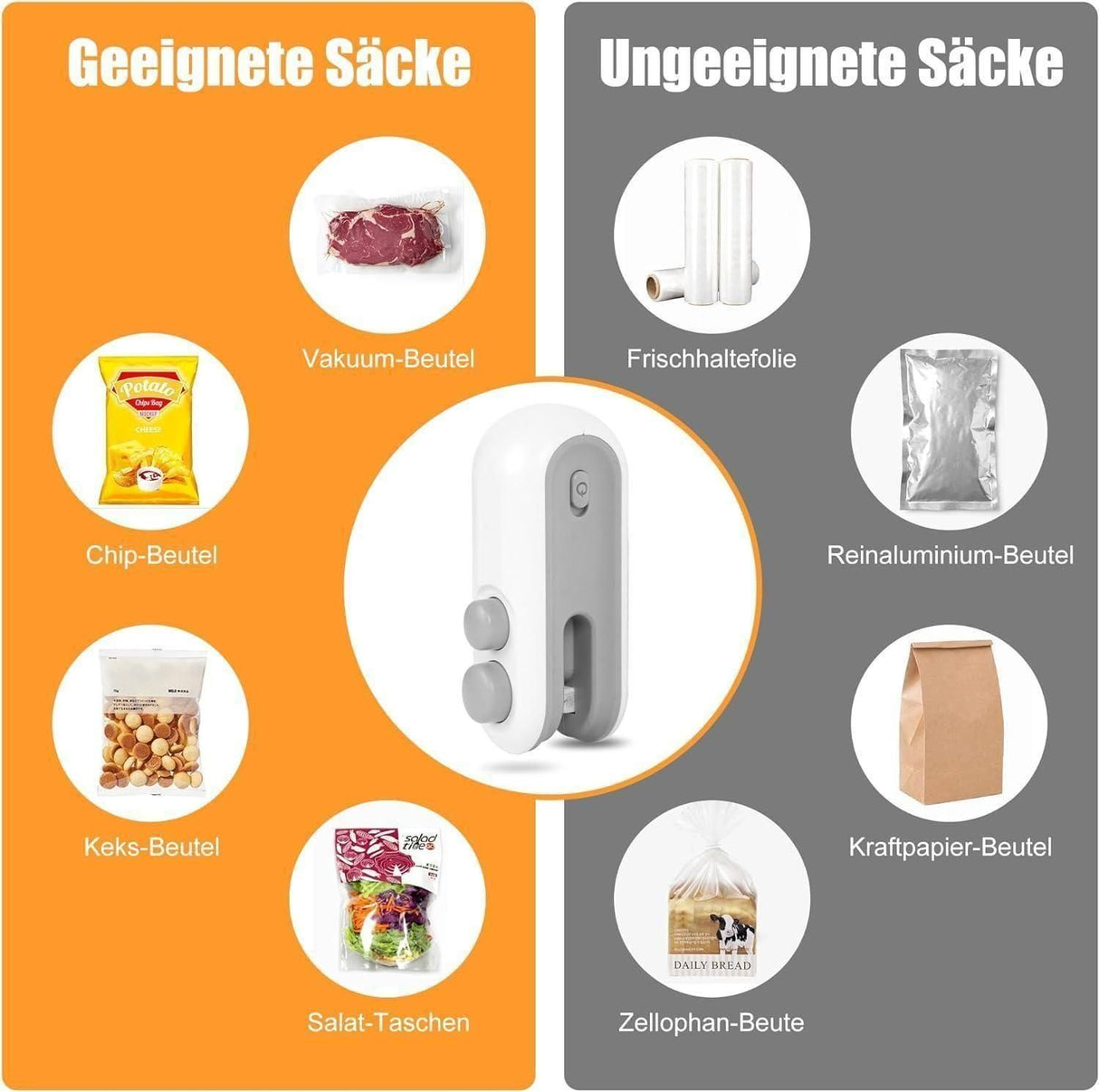 ๐ฅ Portable Mini Sealing Machine 2-in-1 โ USB Rechargeable + Cutter โจ