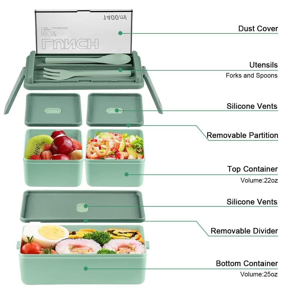 Bento Compartment Lunch Box – Stylish, Smart, and Spill-Proof