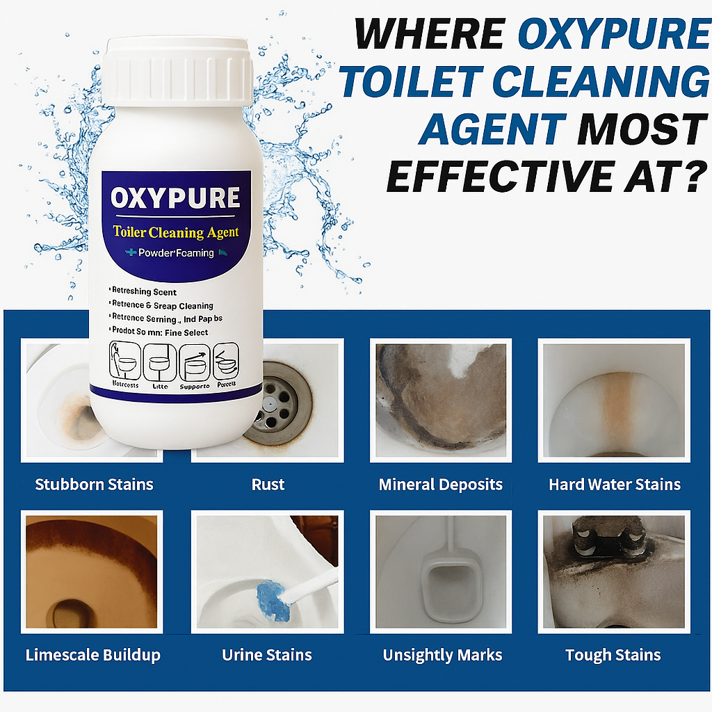 💥 Buy 1 Get 1 FREE 💥 OxyPure Toilet Cleaning Agent