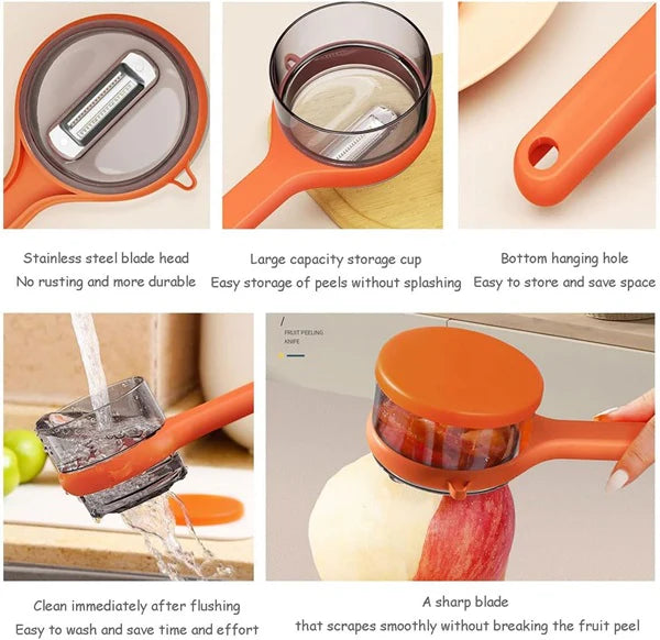 🥔🥕 Peeler With Storage Box – Smart Kitchen Ka Magic Tool! ✨