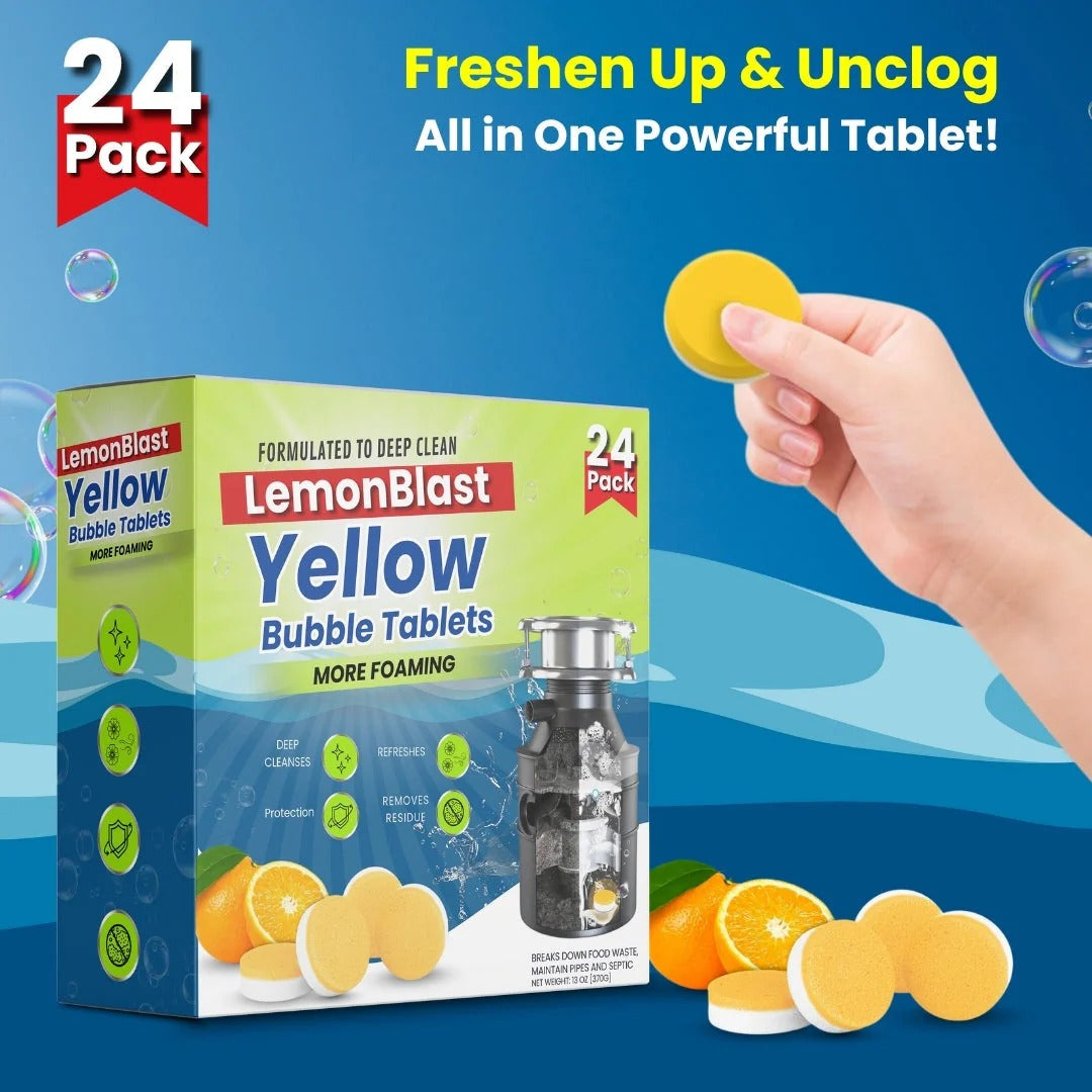 Big Sale Today Get 50% OFF LemonBlast Yellow Bubble Tablets (24pc)