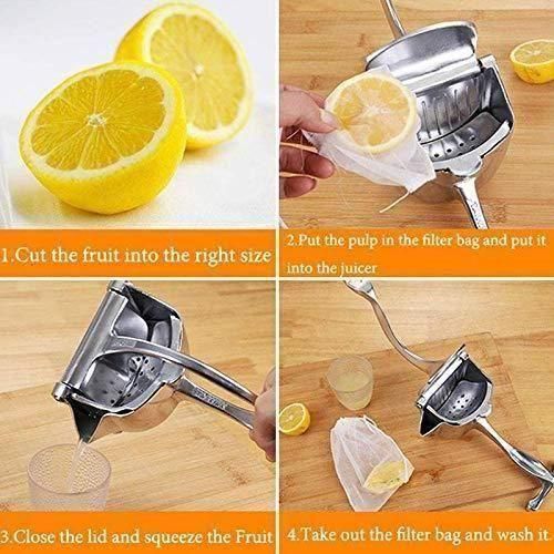 🍊🍋 Manual Fruit Press Aluminum Squeezer Juicer 🥤