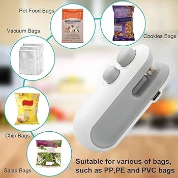🔥 Portable Mini Sealing Machine 2-in-1 – USB Rechargeable + Cutter ✨