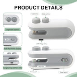 🔥 Portable Mini Sealing Machine 2-in-1 – USB Rechargeable + Cutter ✨