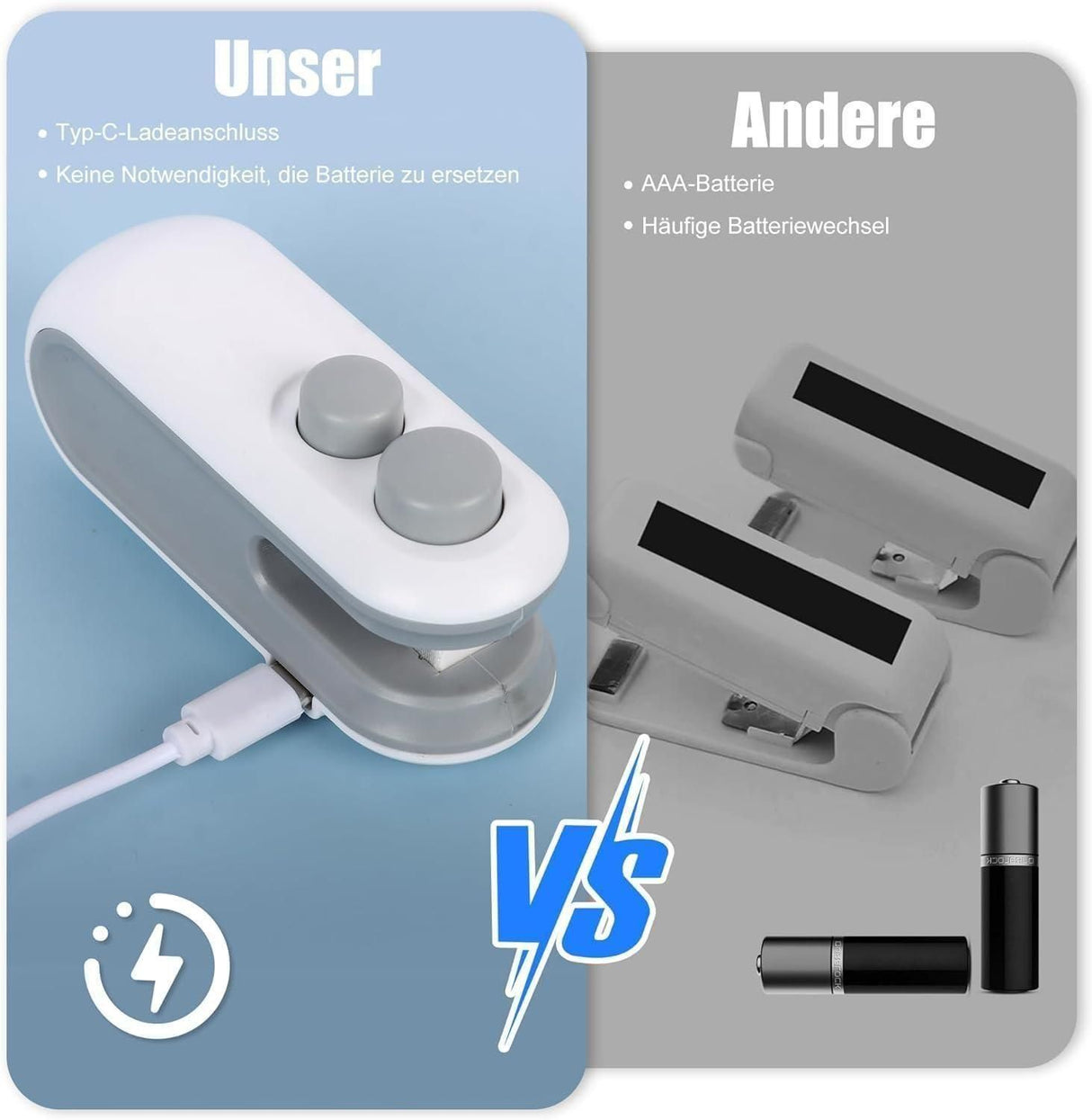 🔥 Portable Mini Sealing Machine 2-in-1 – USB Rechargeable + Cutter ✨