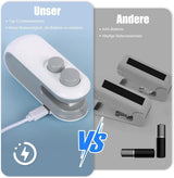 🔥 Portable Mini Sealing Machine 2-in-1 – USB Rechargeable + Cutter ✨