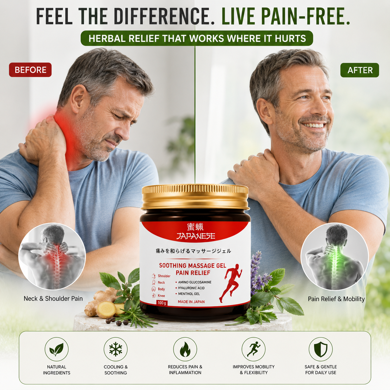 Say Goodbye to Pain - Feel Relief Naturally | Pack of 2