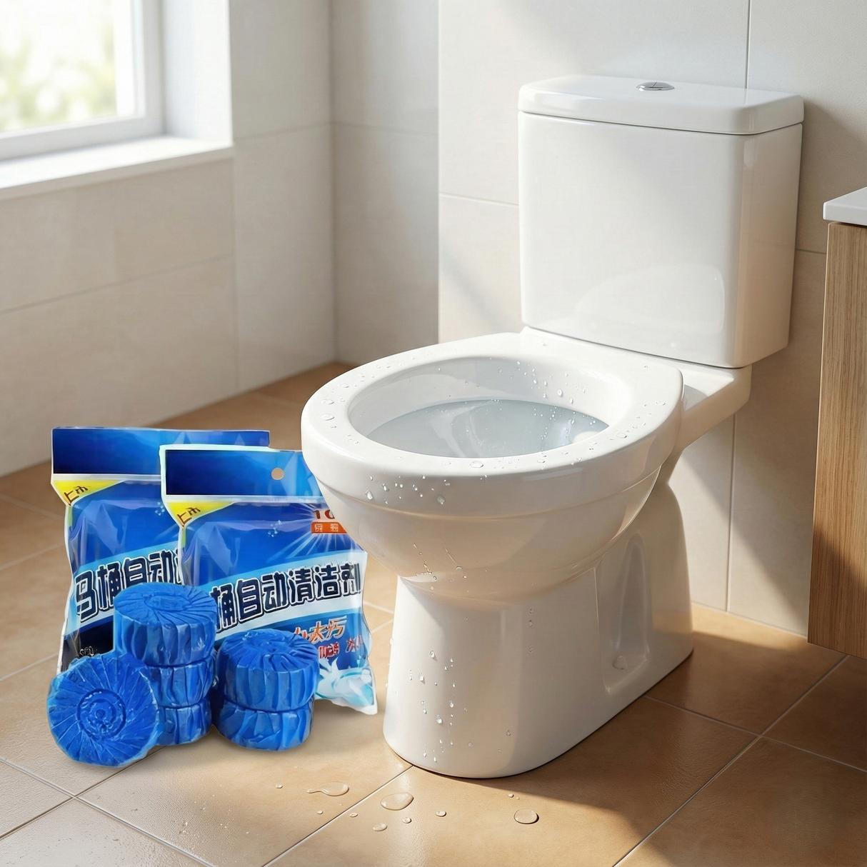 🚽 Toilet Cleaning Tablet (10 pcs) | Automatic Cleaner & Deodorizer 🔥 Limited Offer – Buy Now!