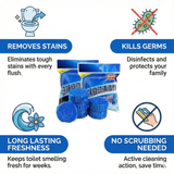 🚽 Toilet Cleaning Tablet (10 pcs) | Automatic Cleaner & Deodorizer 🔥 Limited Offer – Buy Now!
