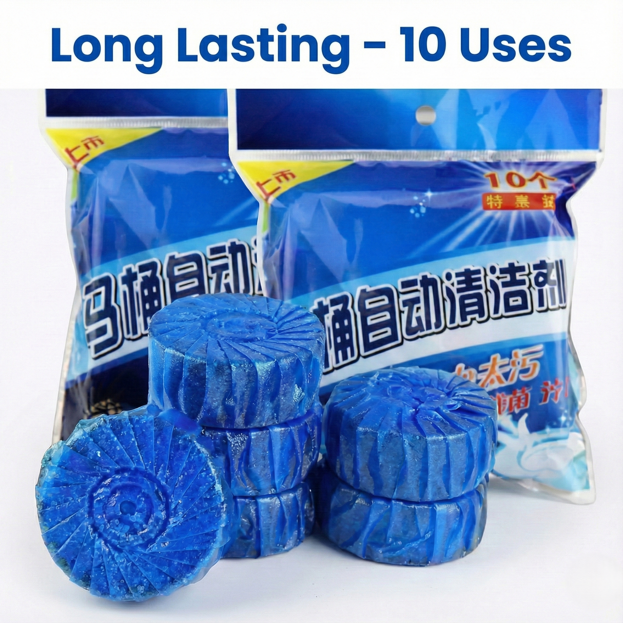 🚽 Toilet Cleaning Tablet (10 pcs) | Automatic Cleaner & Deodorizer 🔥 Limited Offer – Buy Now!