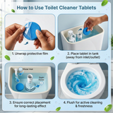 🚽 Toilet Cleaning Tablet (10 pcs) | Automatic Cleaner & Deodorizer 🔥 Limited Offer – Buy Now!