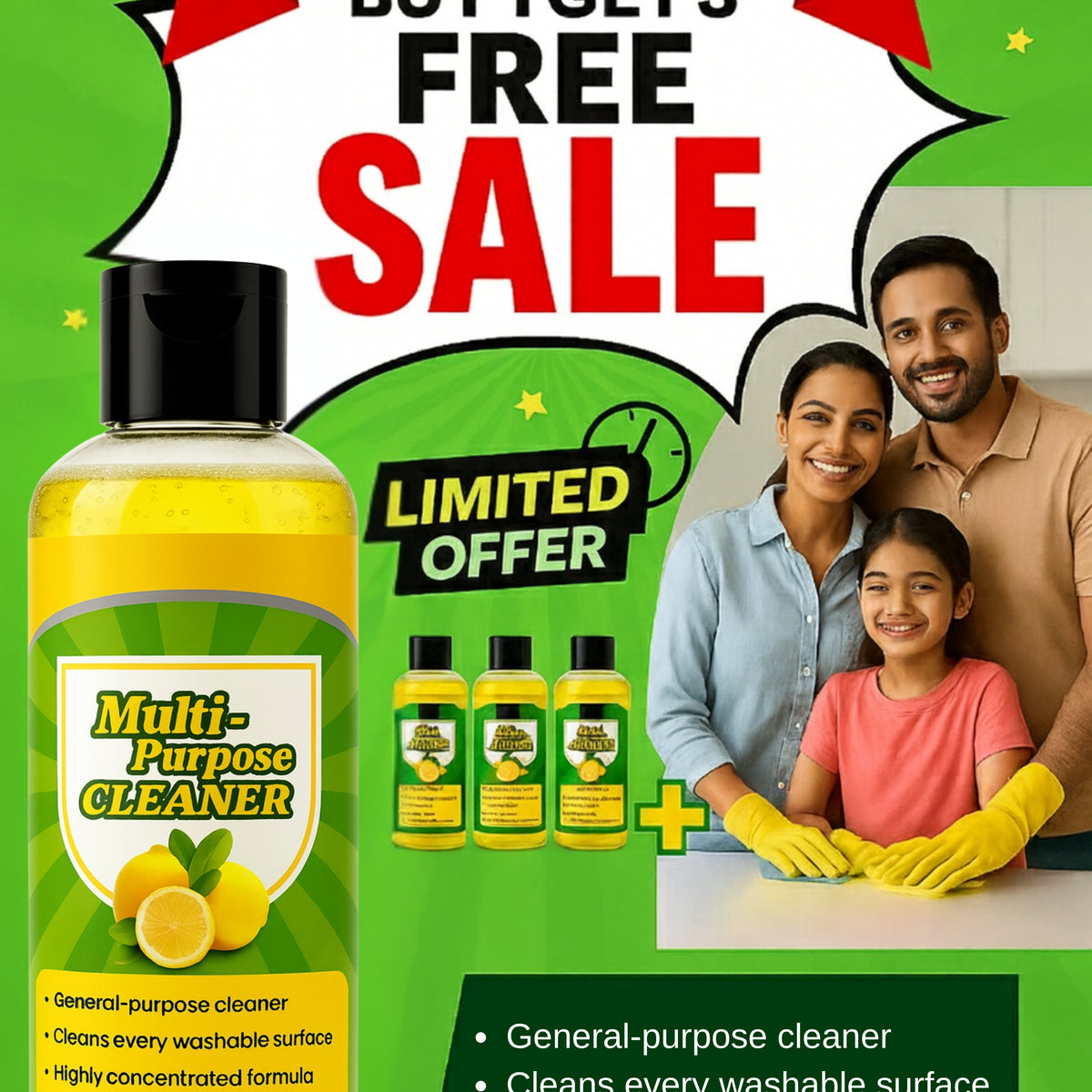 🚨 FINAL 3 HOURS: BUY 1 GET 3 FREE – Viral Cleaner Stock CRASHING ...