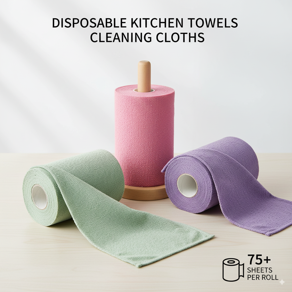 Disposable Kitchen Towels (75 Sheets) – Super Absorbent | 50% OFF