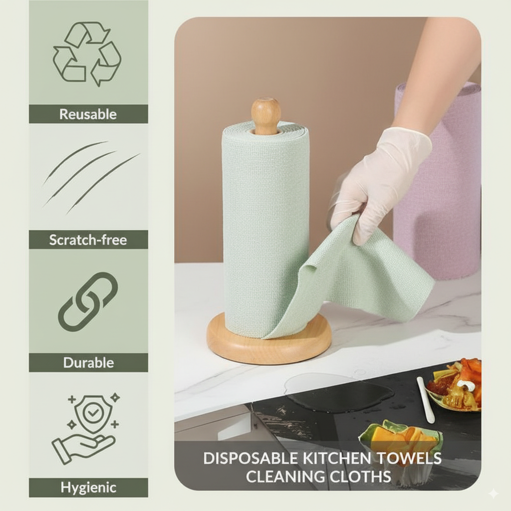 Disposable Kitchen Towels (75 Sheets) – Super Absorbent | 50% OFF